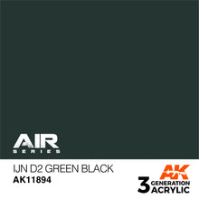 Load image into Gallery viewer, AK Interactive AK11894 Acrylic 3G Air IJN D2 Green Black 17ml