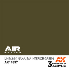 Load image into Gallery viewer, AK Interactive AK11897 Acrylic 3G Air IJN M3 (N) Nakajima 17ml
