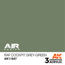 Load image into Gallery viewer, AK Interactive AK11847 Acrylic 3G Air RAF Cockpit Grey-Green 17ml