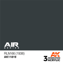 Load image into Gallery viewer, AK Interactive AK11819 Acrylic 3G Air RLM 66 (1938) 17ml