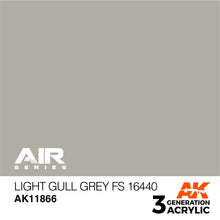 Load image into Gallery viewer, AK Interactive AK11866 Acrylic 3G Air Light Gull Grey FS16440 17ml