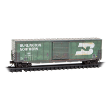 Load image into Gallery viewer, Micro-Trains MTL N Burlington Northern Weathered 50' Box Car 180 144 480
