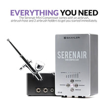 Load image into Gallery viewer, Gaahleri Airbrush and Serenair Mini Compressor GTS-06 42861