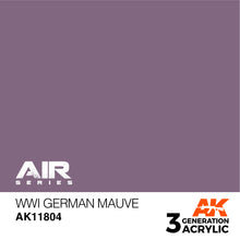 Load image into Gallery viewer, AK Interactive AK11804 Acrylic 3G Air WWI German Mauve 17ml