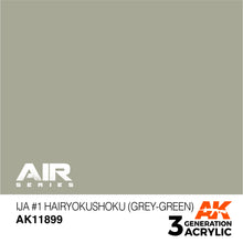 Load image into Gallery viewer, AK Interactive AK11899 Acrylic 3G Air IJA #1 Hairyokushoku (Grey-Green) 17ml
