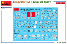 Load image into Gallery viewer, Miniart 1/48 British Thunderbolt Mk.II "Advanced Kit" 48012