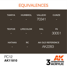 Load image into Gallery viewer, AK Interactive AK11810 Acrylic 3G Air PC12 17ml