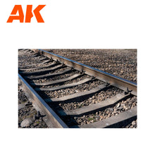 Load image into Gallery viewer, AK Interactive AK8256 1/72nd Scale Small Railroad Ballast 100ml