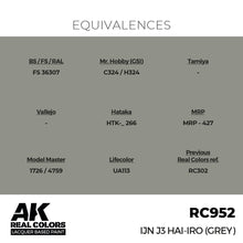 Load image into Gallery viewer, AK Interactive RC952 Real Colors IJN J3 HAI-IRO (GREY) 17ml