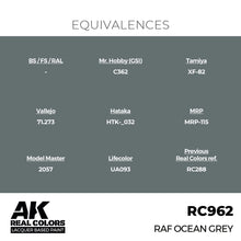 Load image into Gallery viewer, AK Interactive RC962 Real Colors RAF Ocean Grey 17ml