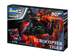 Revell 1/72 James Bond Eurocopter Tiger Helicopter from GoldenEye Movie 5654