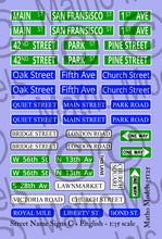 Load image into Gallery viewer, Matho Models 1/35 Street Name Decals Big Set 35128