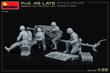Load image into Gallery viewer, MiniArt 1/35 German 7.5cm Anti-Tank Gun PaK40 w/ Elite Crew 35409