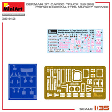 Load image into Gallery viewer, MiniArt 1/35 German 3t Cargo Truck 3.6-36S 35442
