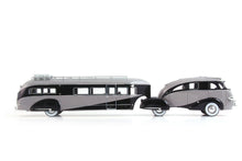 Load image into Gallery viewer, AutoCult 1/43 Zephyr Land Yacht Motorhome 1936 Grey / Black ATC09023-2