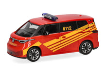 Load image into Gallery viewer, Herpa 1/87 HO Volkswagen (VW) ID. Buzz Fire Dept. Command Vehicle 097970