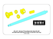 Load image into Gallery viewer, Aber 1/48 German 75 mm Barrel for Kwk 40 L/48 48 L-46'