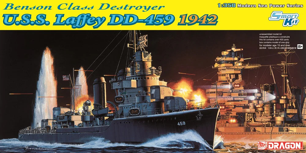 Dragon 1/350 US Destroyer USS Laffey DD-4459 1942 1026