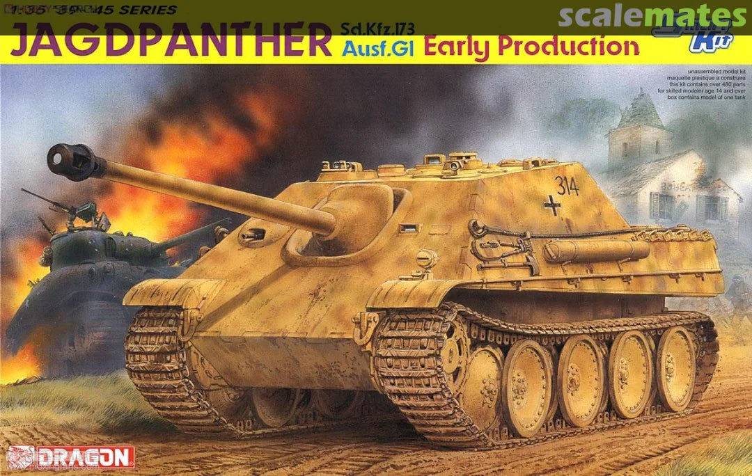 ドラゴン 1/35 JAGDPANTHER 初期生産型 Dragon 1/35 German Jagdpanther Sd.Kfz.173 Ausf.G1 Early Production