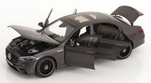 Load image into Gallery viewer, NZG 1/18 Mercedes AMG S 63 E Performance (V223) Graphite Grey 2025 B66961525