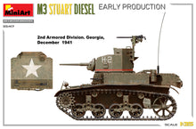 Load image into Gallery viewer, MiniArt 1/35 US M3 Stuart Diesel Early Production 35417
