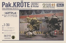 Load image into Gallery viewer, Kaiyodo ARTPLA Maschienen Krieger 1/35 Pak Krote [Long / Short Barrel] &amp; Victor 190444