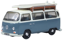 Load image into Gallery viewer, Oxford 1/120 VW T2 Bus/Surfboards Fiord Blue/Arcona 120VW003
