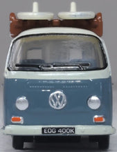 Load image into Gallery viewer, Oxford 1/120 VW T2 Bus/Surfboards Fiord Blue/Arcona 120VW003