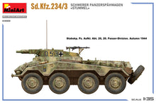 Load image into Gallery viewer, MiniArt 1/35 German Sd.Kfz. 234/3 Schwerer Panzerspahwagen Stummel 53001