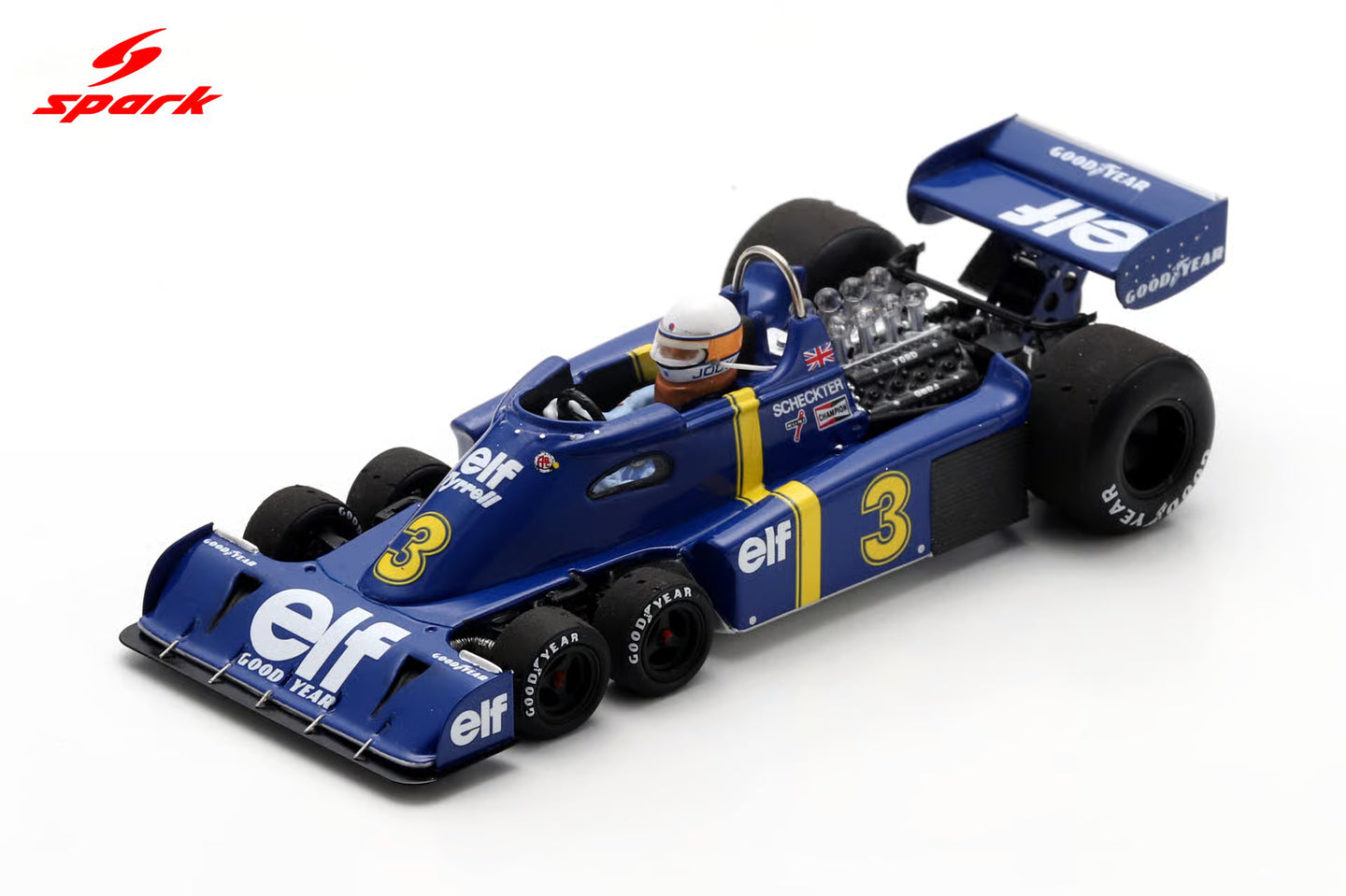 Spark 1/43 Tyrrell P34 No.3 Winner Sweden GP 1976 Jody Scheckter