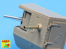 Load image into Gallery viewer, Aber 1/35 British Barrels for WWI Tank Mark IV Male 6lbr (2) Lewis MG (3) 35 L-155'