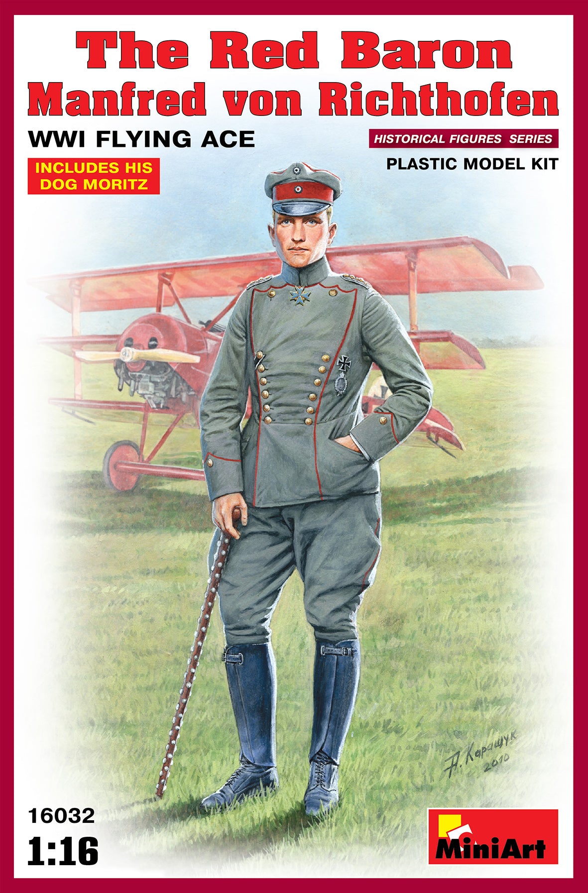 MIniart 1/16 German The Red Baron Manfred von Richthofen WWI Flying Ace 16032