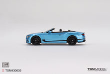 Load image into Gallery viewer, True Scale 1/43 Bentley Continental GT Speed Convertible 2022 Kingfisher 430635