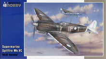 Load image into Gallery viewer, Special Hobby 1/48 Supermarine Spitfire Mk. VC "RAAF Service" OPEN BOX w/ Extra SH48100C