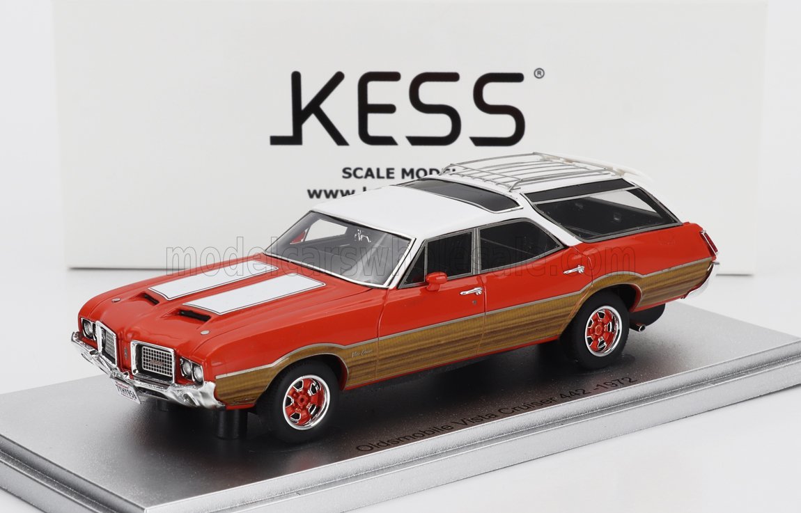 Kess 1/43 Oldsmobile Vista Cruiser 442 1972 Orange/White KE43054010