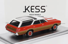 Load image into Gallery viewer, Kess 1/43 Oldsmobile Vista Cruiser 442 1972 Orange/White KE43054010