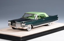 Load image into Gallery viewer, Stamp 1/43 1963 Cadillac Eldorado Biarritz Closed roof Brewster green met STM63002