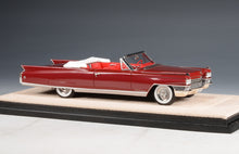 Load image into Gallery viewer, Stamp 1/43 1963 Cadillac Eldorado Biarritz Open Roof Matador Red Met. STM63003