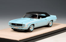 Load image into Gallery viewer, Stamp 1/43 1969 Chevrolet Camaro RS SS Conv. Closed Carolina Blue 691034