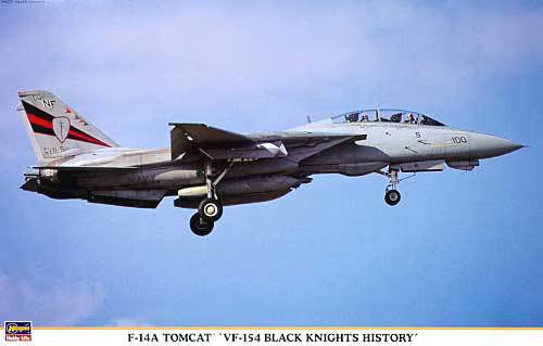 ✨1/48 F-14A TOMCAT VF-154 BLACK KNIGHTS✨ Hasegawa 1/48 F-14A Tomcat 'VF-154 Black Knights History' 09884
