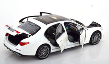 Load image into Gallery viewer, Norev 1/18 Mercedes S-Class AMG-Line 2021 White 183801