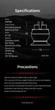 Load image into Gallery viewer, Dspiae Omnidirectional Spherical Vise AT-SV