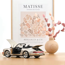 Load image into Gallery viewer, Norev 1/18 Porsche 911 Turbo Look Cabriolet 1992 Zermatt Silver 187140