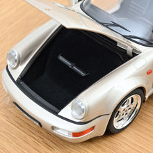 Load image into Gallery viewer, Norev 1/18 Porsche 911 Turbo Look Cabriolet 1992 Zermatt Silver 187140