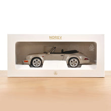 Load image into Gallery viewer, Norev 1/18 Porsche 911 Turbo Look Cabriolet 1992 Zermatt Silver 187140