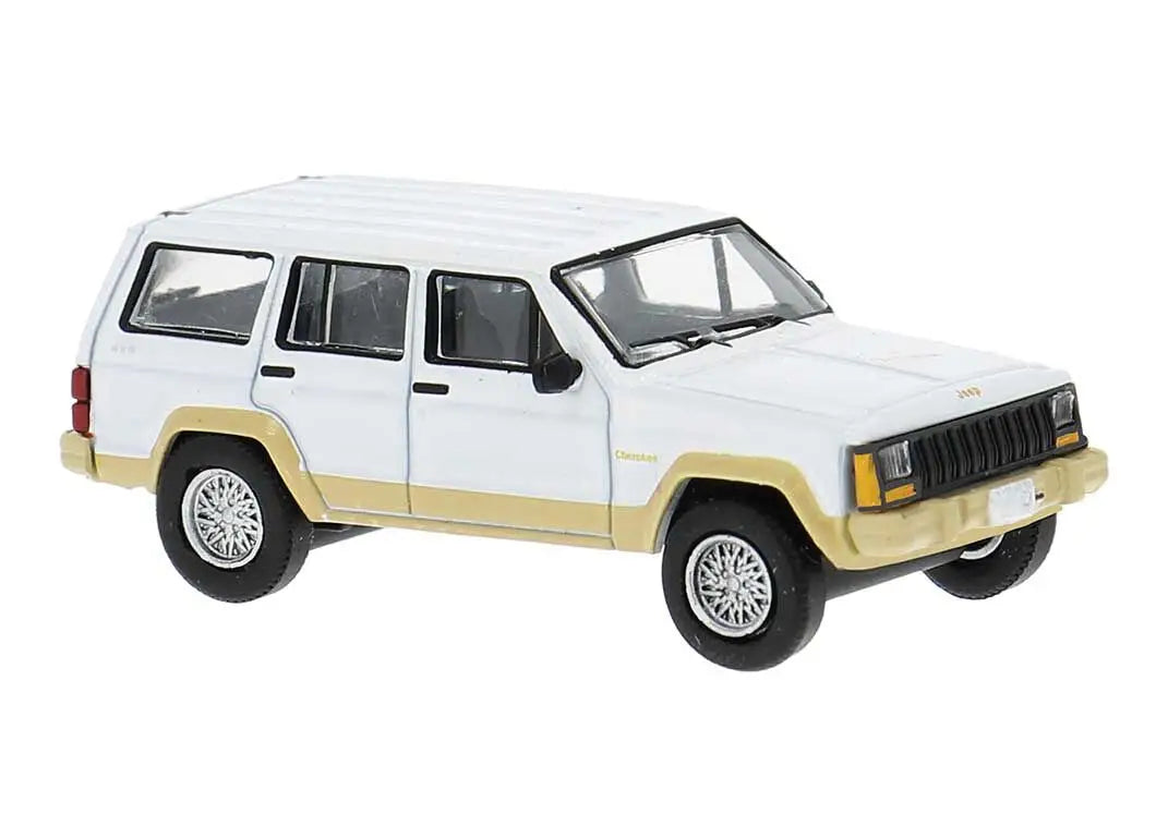 PCX87 1/87 HO 1984 Jeep Cherokee SUV White PCX870731 – Burbank's