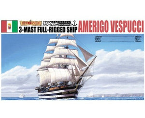 Aoshima 1/350 Italian Amerigo Vespucci 3-Mast Sailing Ship 04427