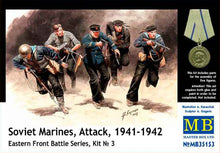 Load image into Gallery viewer, MasterBox 1/35 Russian Marines Attack 1941-1942 Eastern Front Battle Series #3 MB35153^