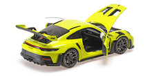 Load image into Gallery viewer, Minichamps 1/18 Porsche 911 (992) GT3RS 2023 Acid Green 110062028