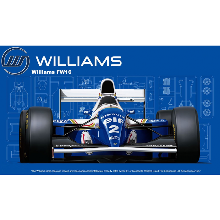 FUJIMI 1/20 ウィリアムズ　FW16サンマリノGP Fujimi 1/20 Williams FW16 Renault 1994 (San MarinoGP/Brazilian GP